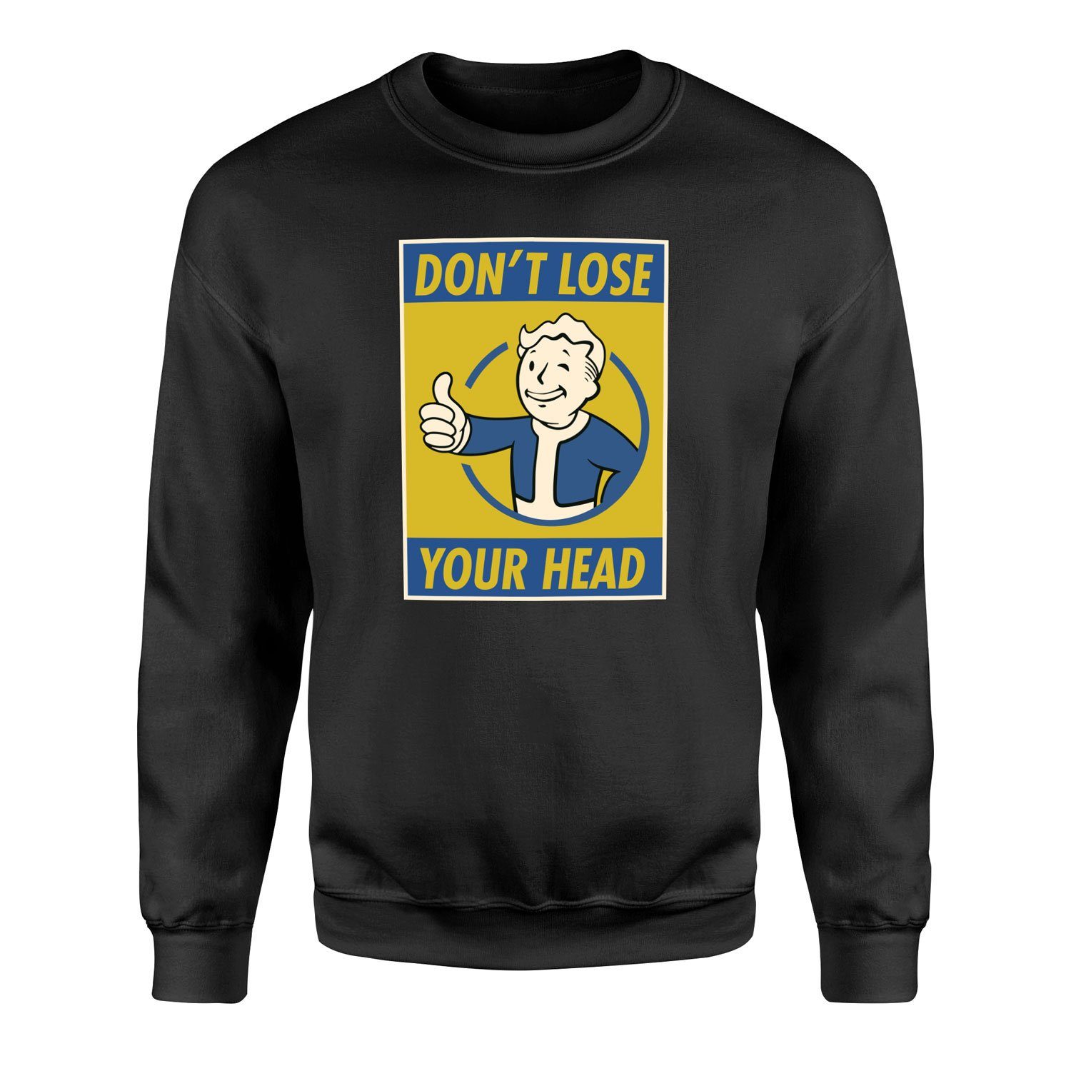Don’t Lose Your Head | Fallout Sweatshirt M - Siyah