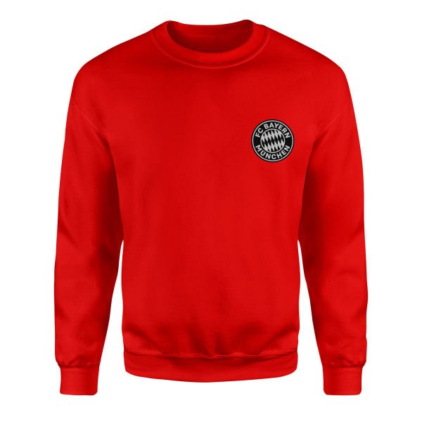 Bayern Münih Rekordmeister Muted Black Sweatshirt XXL - Kırmızı