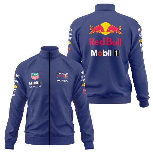 Red Bull Racing 25 Basic Fermuarlı Sweatshirt L - İndigo Mavisi