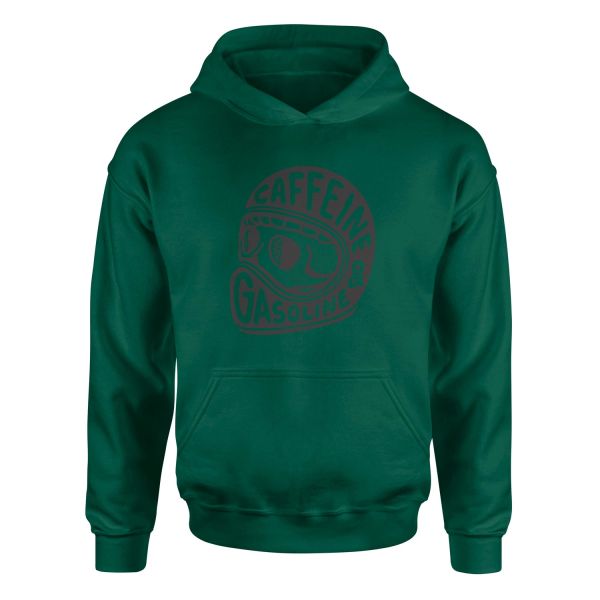 Caffeine and Gasoline Hoodie S - Nefti Yeşili