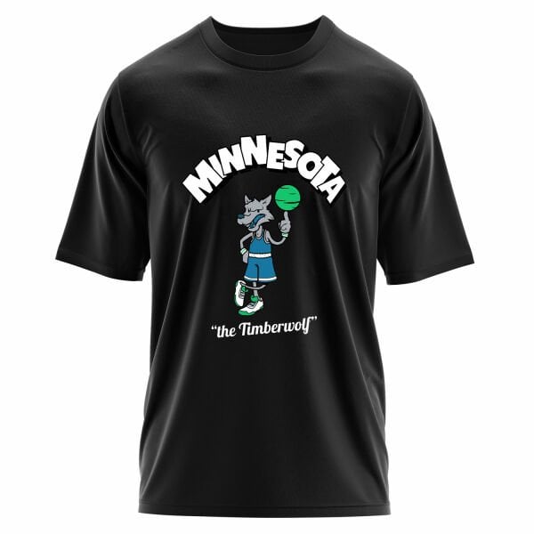 Wolves Cartoon Oversize Tişört