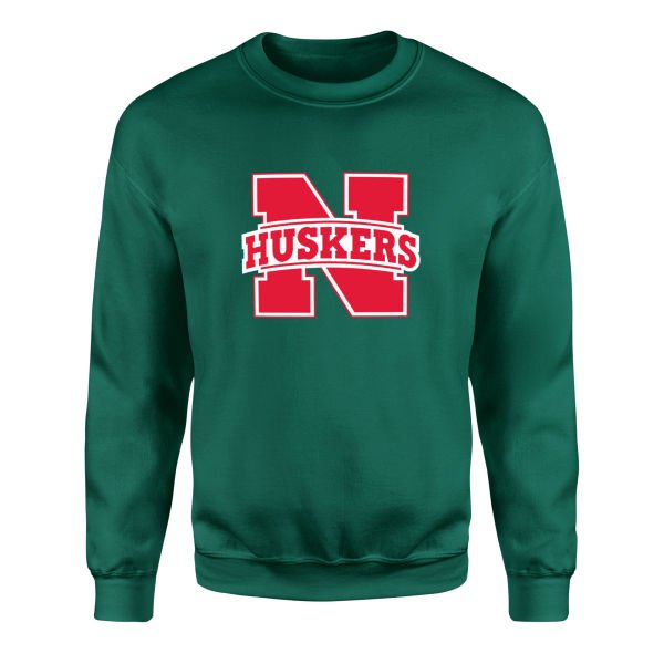 Nebraska Cornhuskers Sweatshirt L - Nefti Yeşili