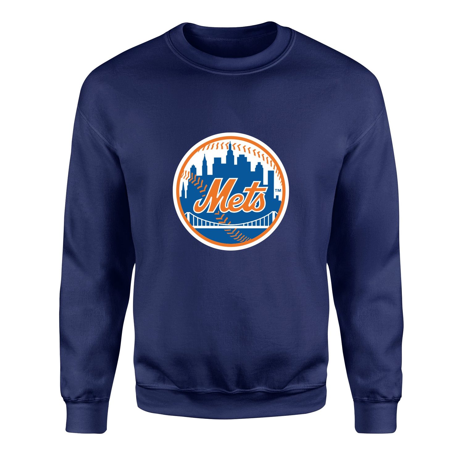 New York METS Baseball Sweatshirt L - İndigo Mavisi
