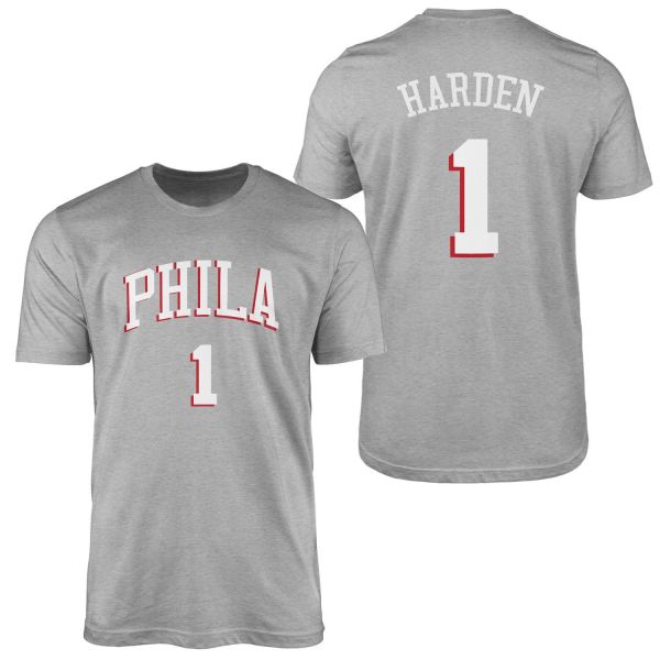 James Harden Philadelphia Forma Tişört L - Gri