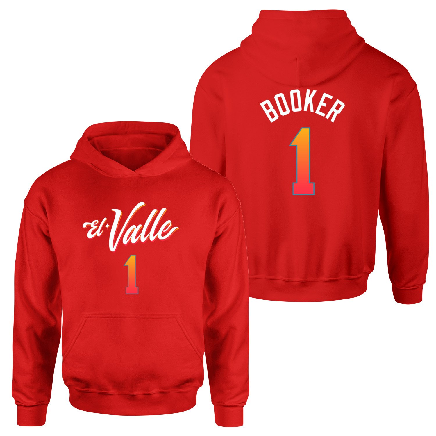 Devin Booker Phoenix Forma Hoodie XL - Kırmızı