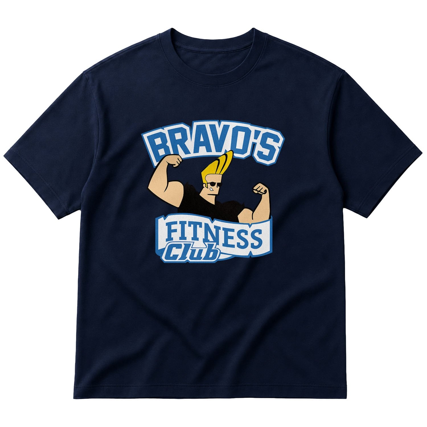 Bravo’s Fitness Club Oversize Tişört S - İndigo Mavisi