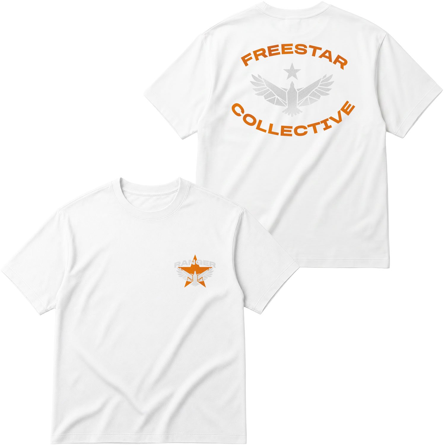 Freestar Collective | STARFIELD Oversize Tişört L - Beyaz