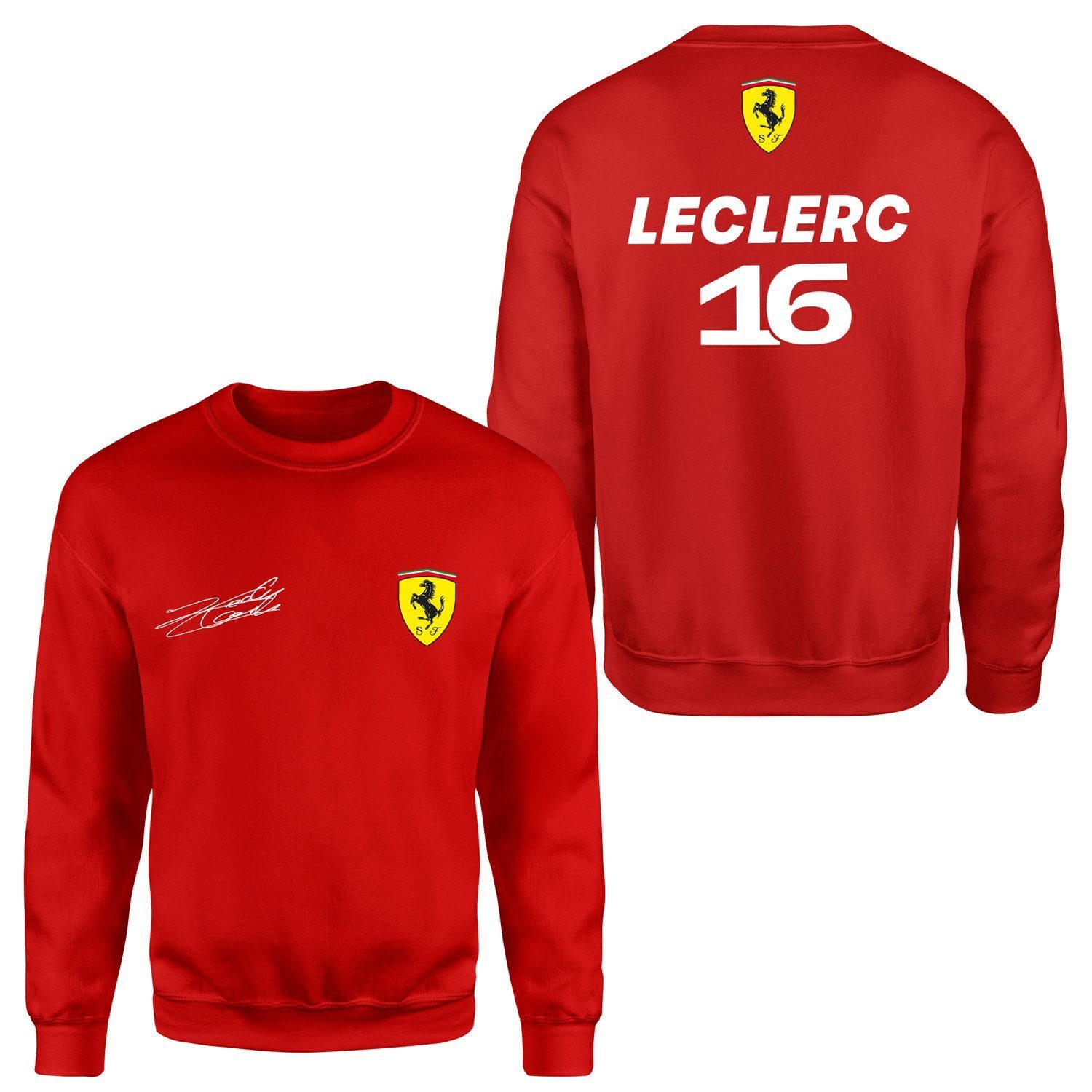 Charles Leclerc Basic SF Sweatshirt M - Kırmızı