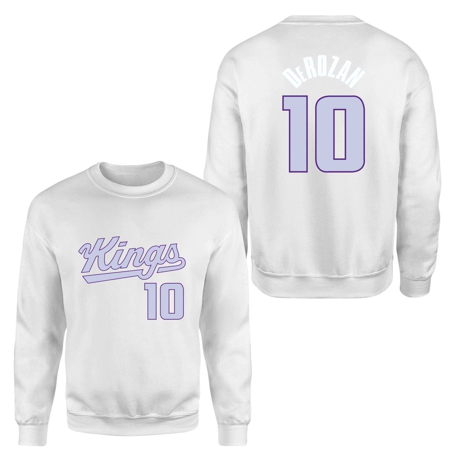 DeMar DeRozan 10 Kings Forma Sweatshirt XXL - Beyaz