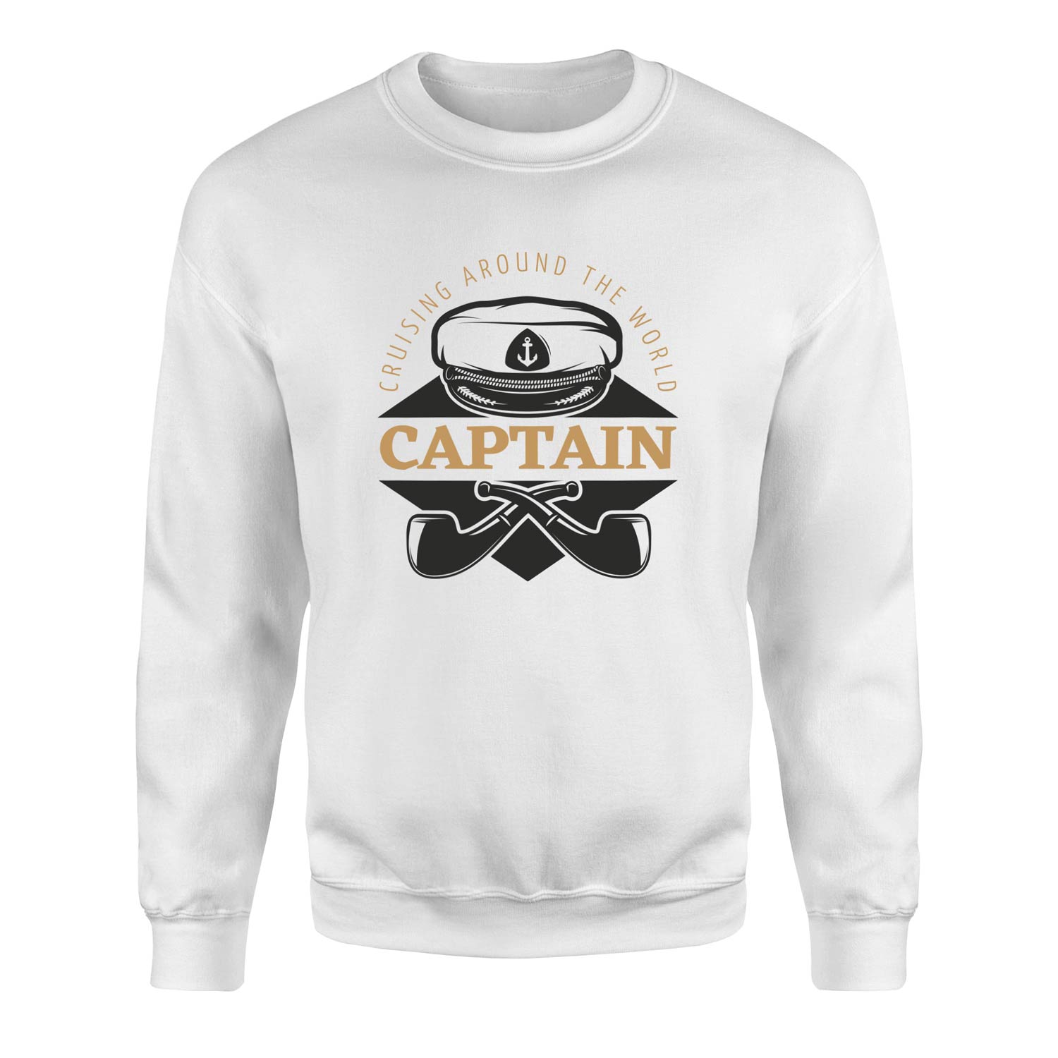 Captain Denizci Sweatshirt XXL - Beyaz