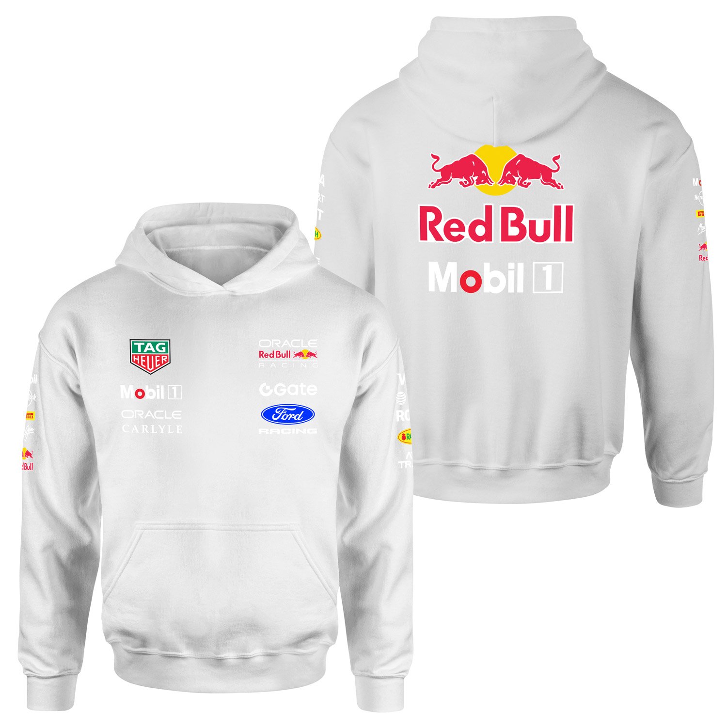 Oracle Red Bull Racing 2026 Teamline Hoodie L - Beyaz