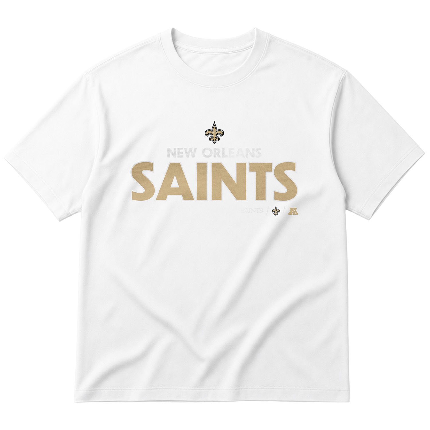 New Orleans Saints AFC Oversize Tişört XL - Beyaz