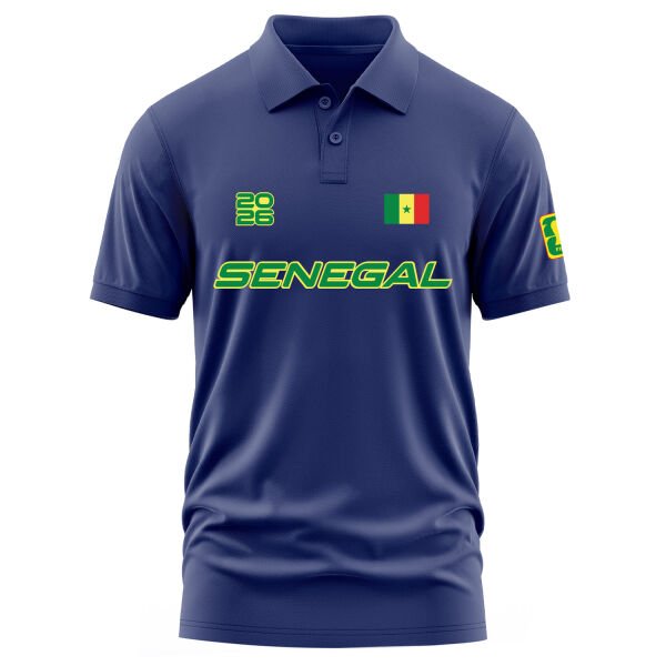 Senegal 2026 Polo Tişört S - İndigo Mavisi