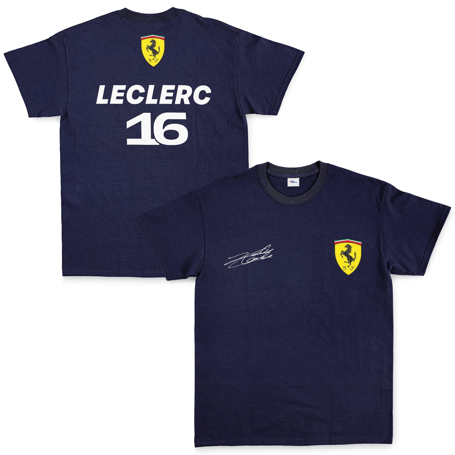 Charles Leclerc Basic SF Tişört L - İndigo Mavisi