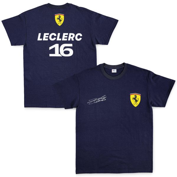 Charles Leclerc Basic SF Tişört L - İndigo Mavisi