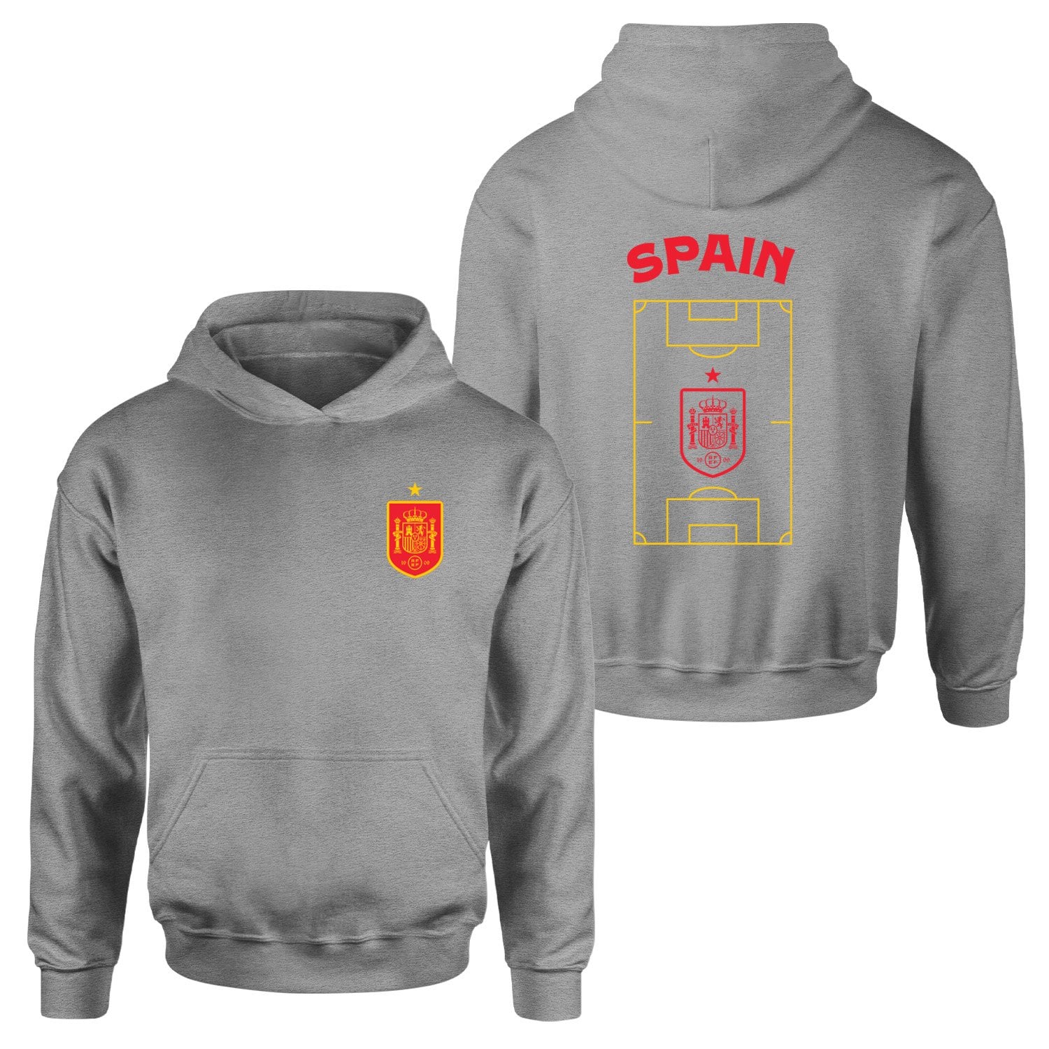 İspanya Dünya Kupası 2026 Hoodie XXL - Gri