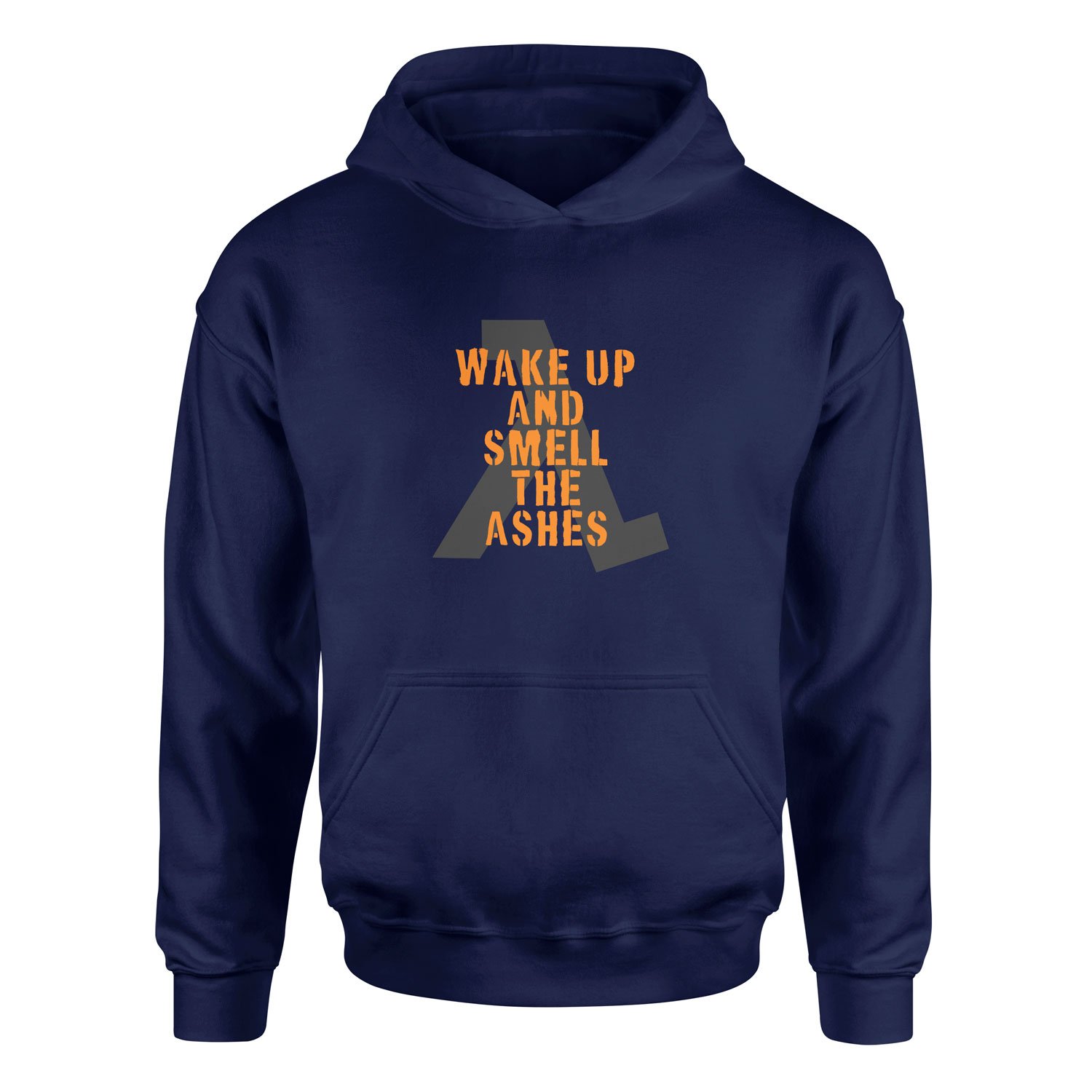 Wake Up And Smell the Ashes Hoodie L - İndigo Mavisi