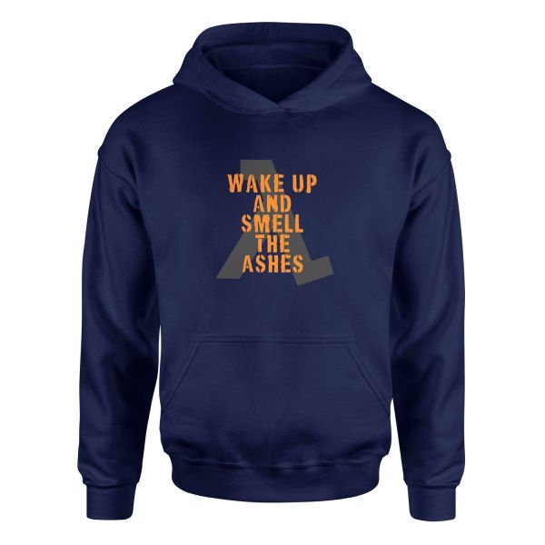 Wake Up And Smell the Ashes Hoodie L - İndigo Mavisi