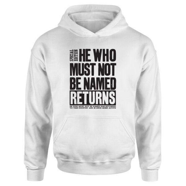 He Returned Hoodie M - Beyaz