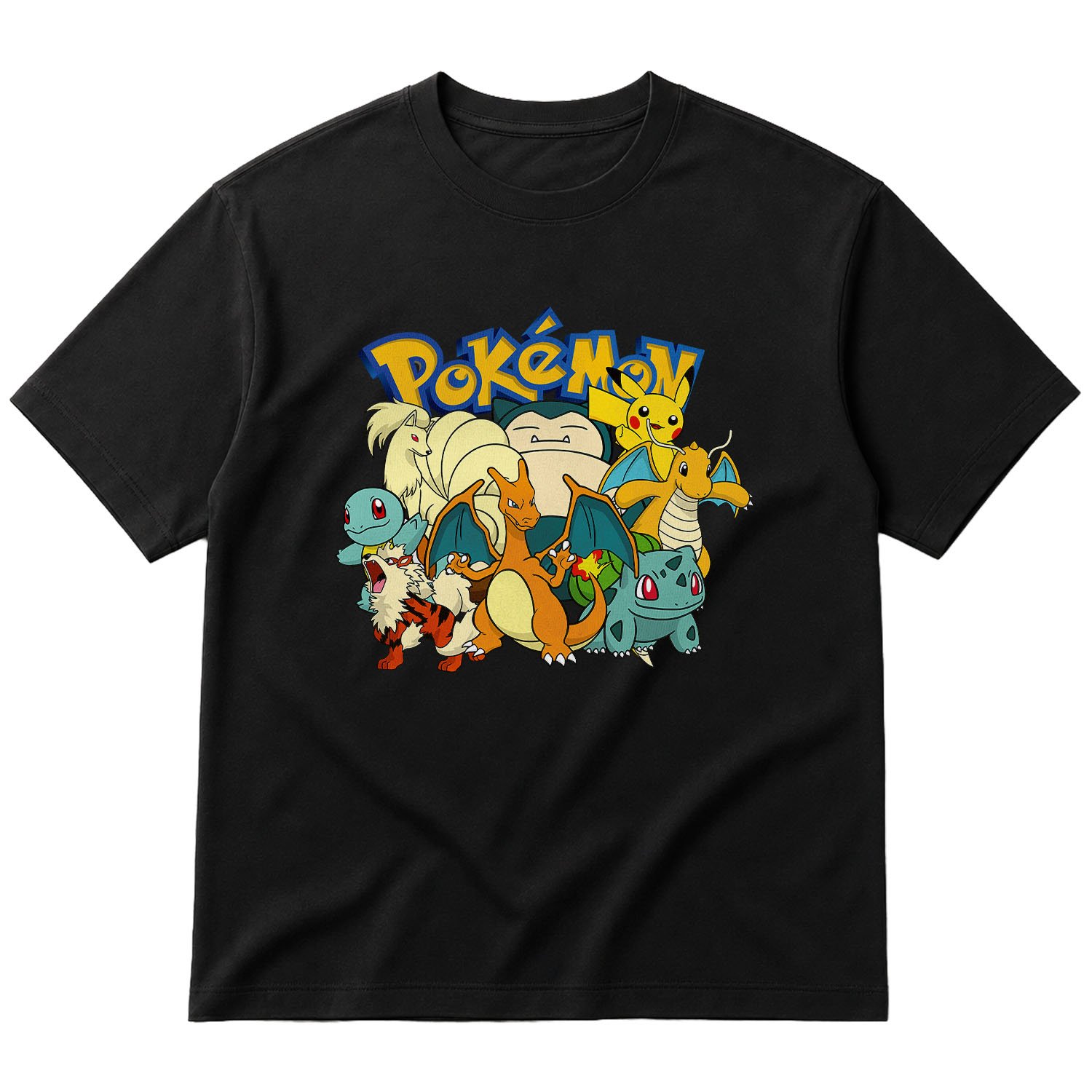 Pokemon Battle Ready Oversize Tişört M - Siyah