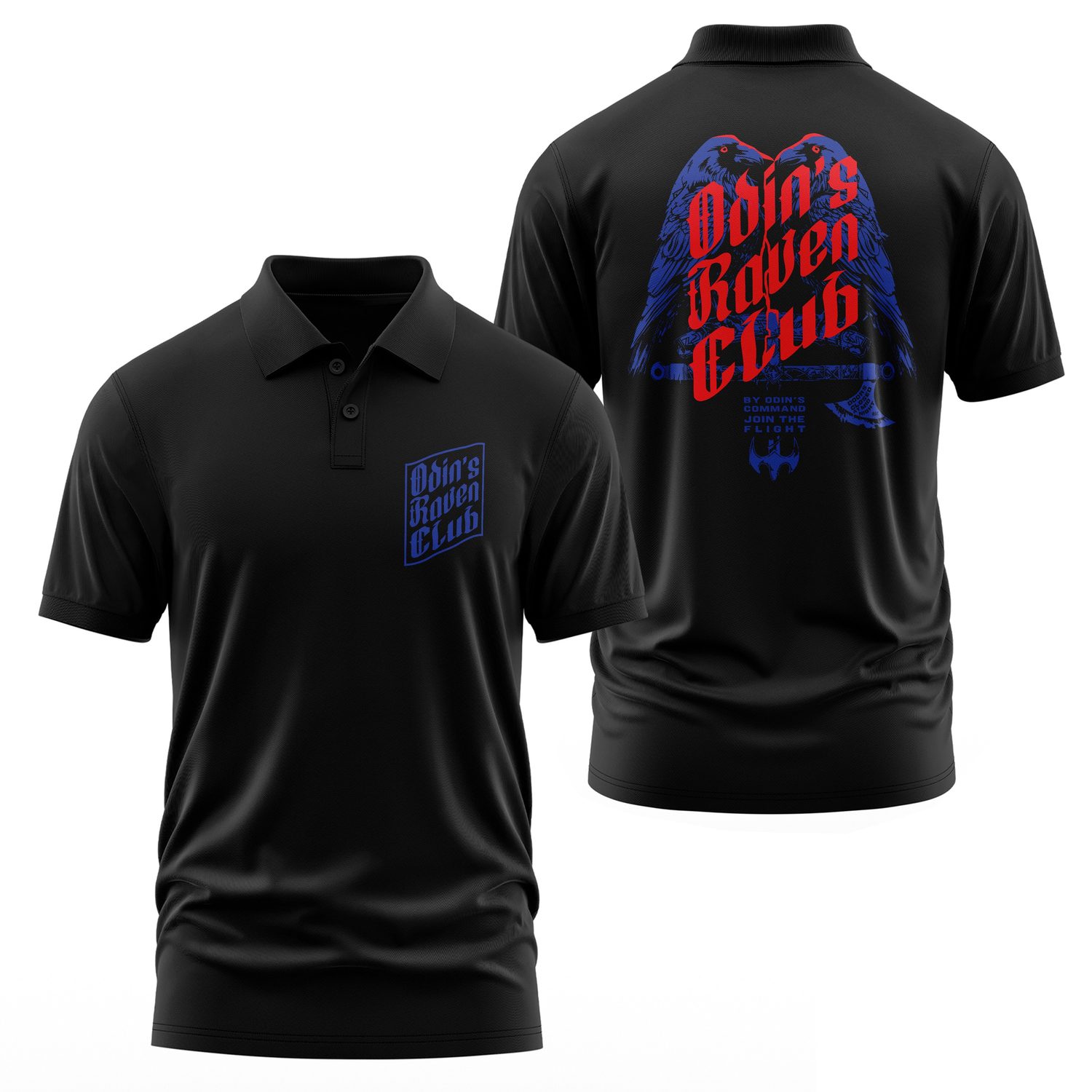 Odin's Raven Club Polo Tişört M - Siyah