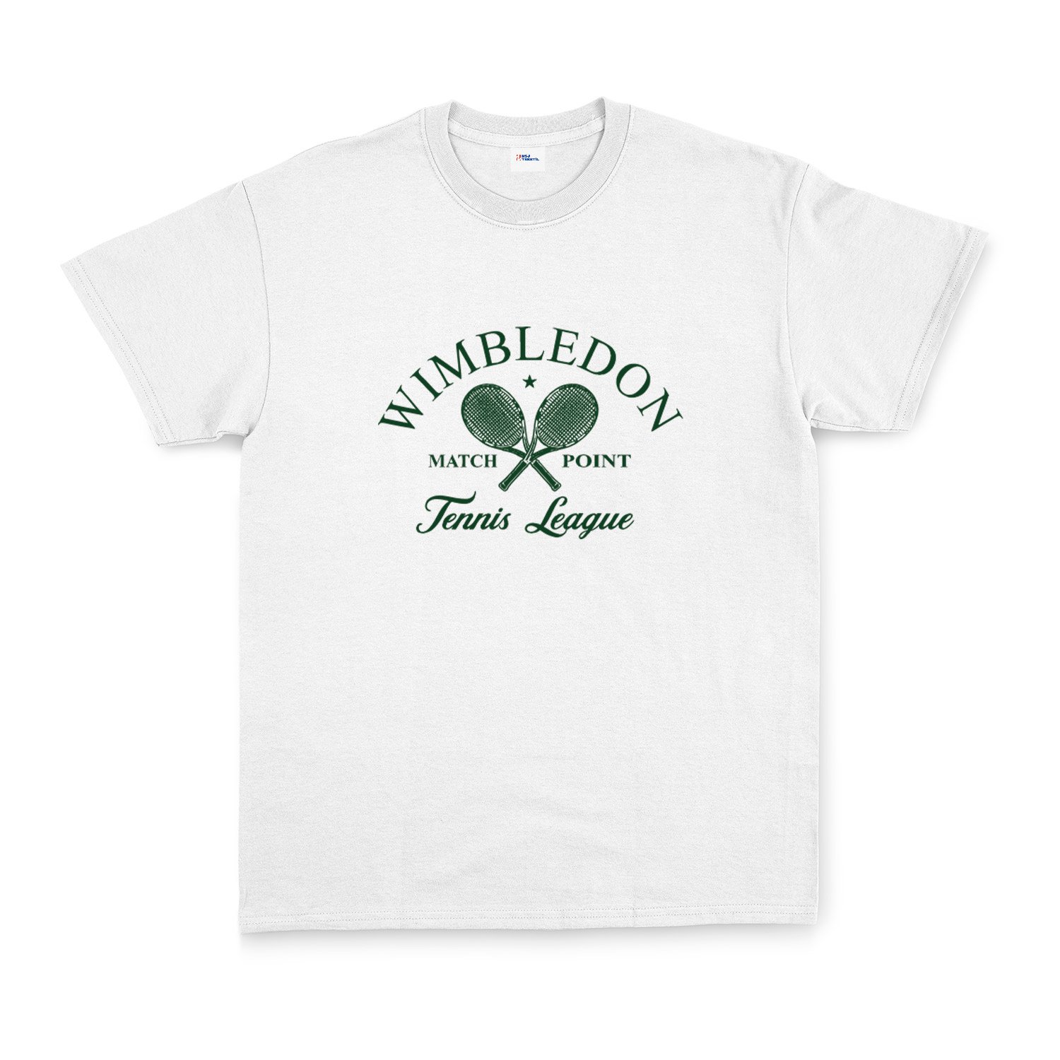 Wimbledon Match Point Tişört XL - Beyaz