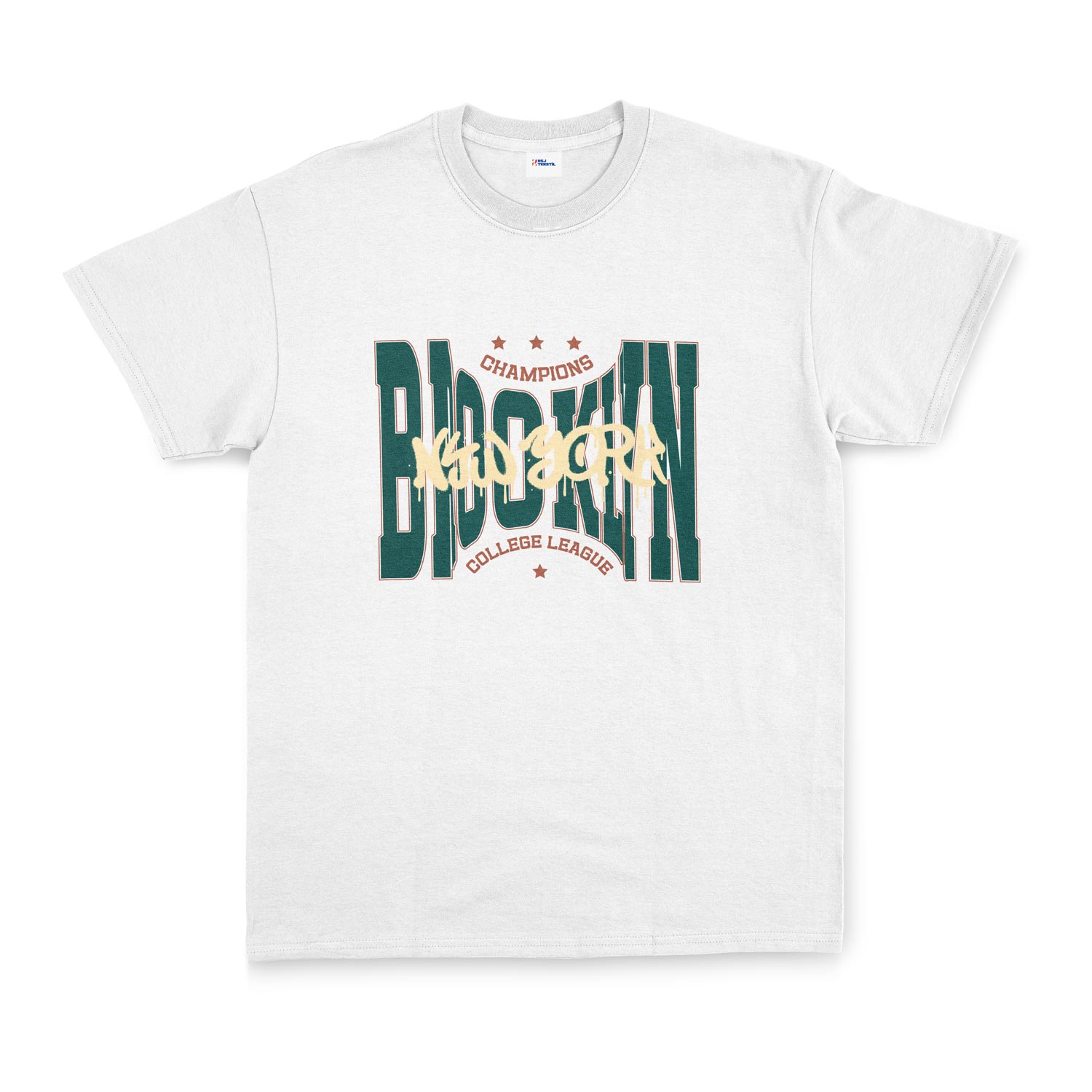 Brooklyn Bulged CCL Tişört XL - Beyaz