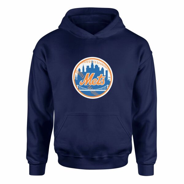 New York METS Baseball Hoodie L - İndigo Mavisi
