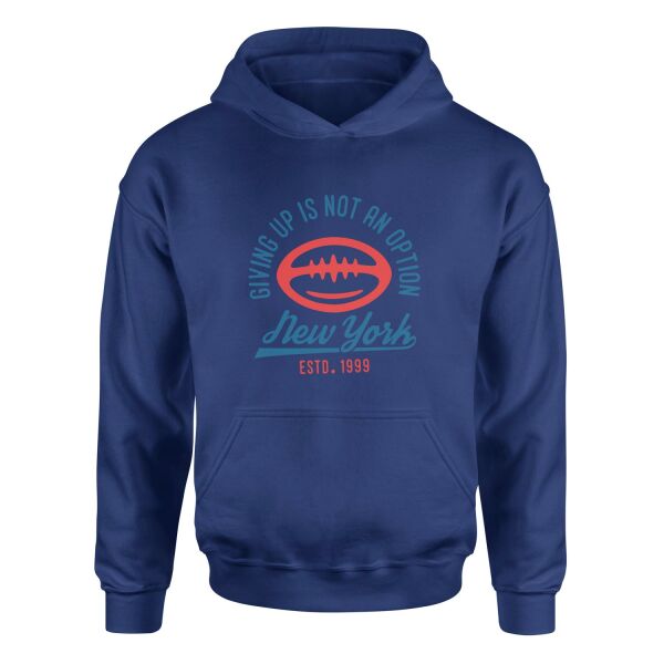 Giving Up Is Not An Option Hoodie S - İndigo Mavisi