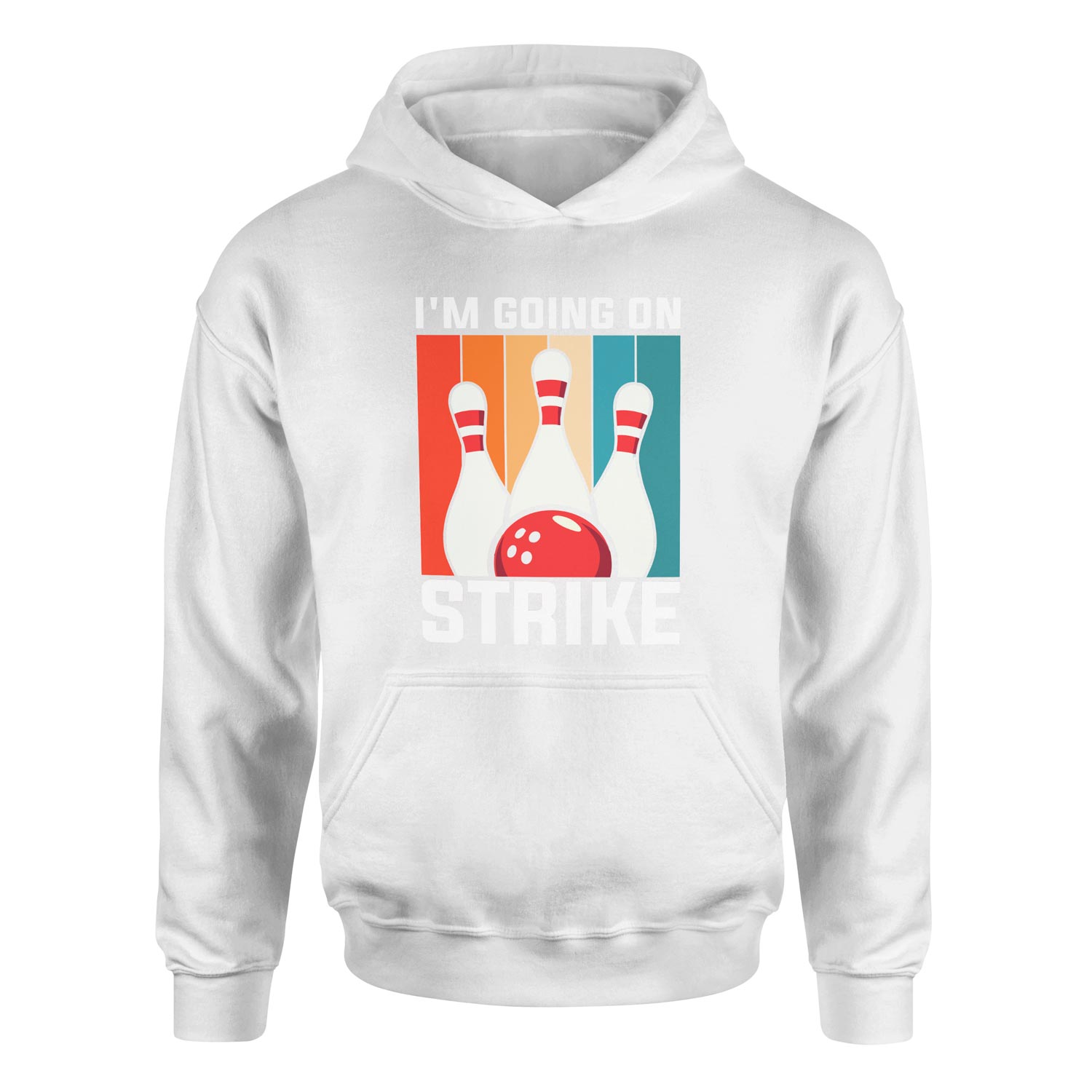 I’m Going On Strike Hoodie L - Beyaz
