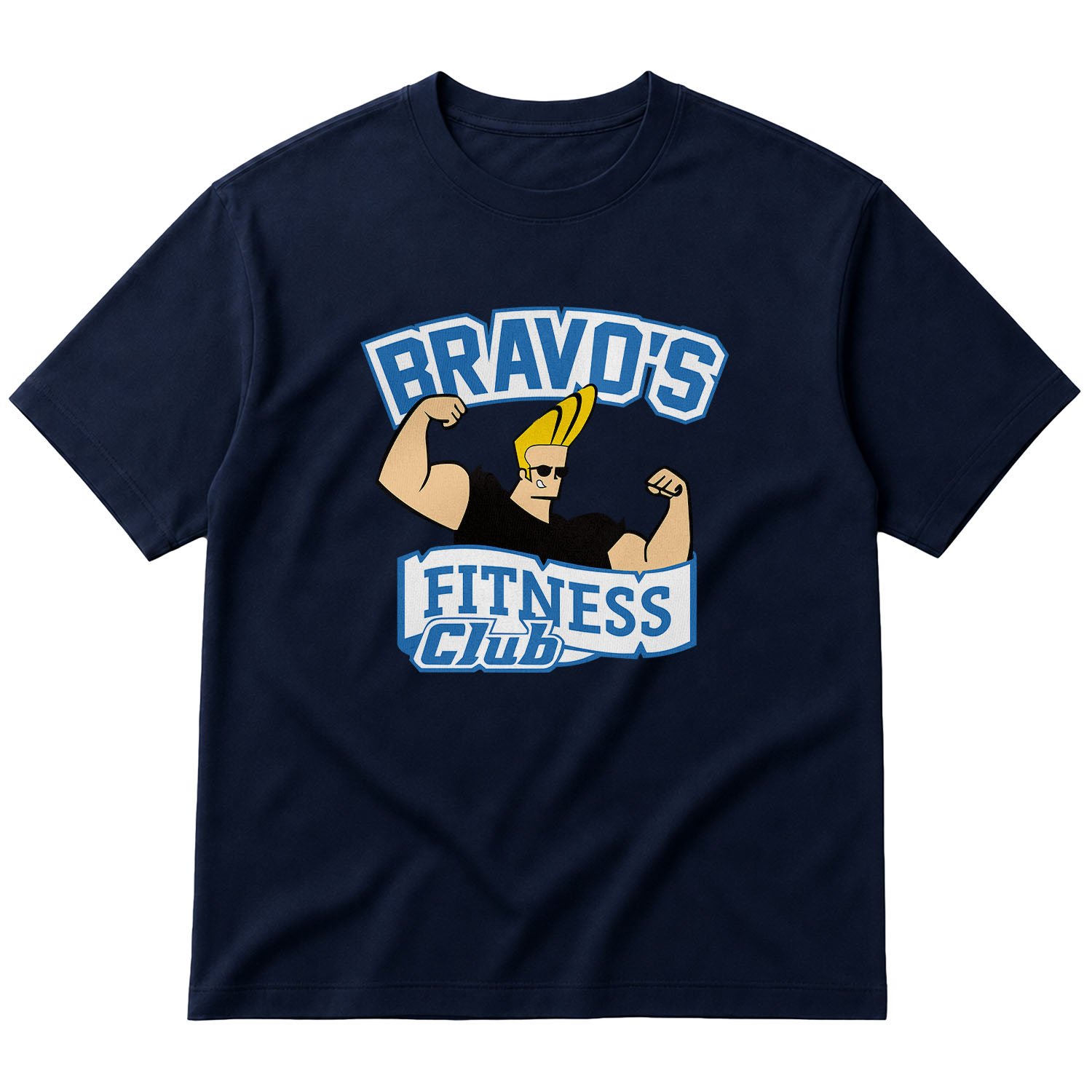 Bravo’s Fitness Club Oversize Tişört XL - İndigo Mavisi