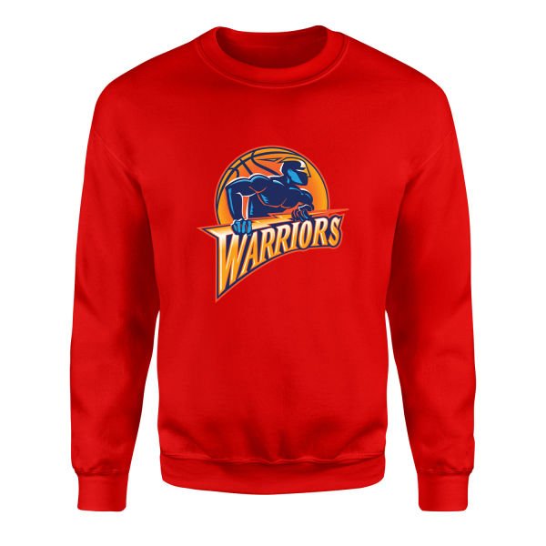 Warriors Retro Sweatshirt S - Kırmızı