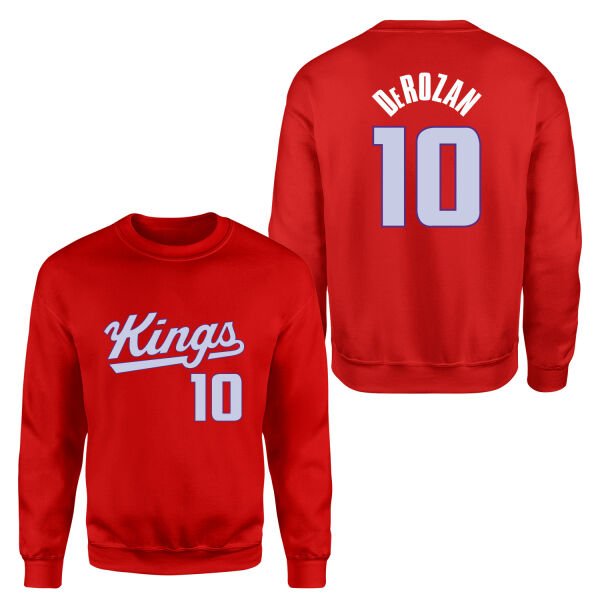 DeMar DeRozan 10 Kings Forma Sweatshirt L - Kırmızı