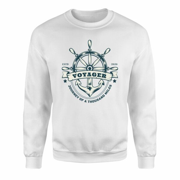 Voyager Denizci Sweatshirt XL - Beyaz