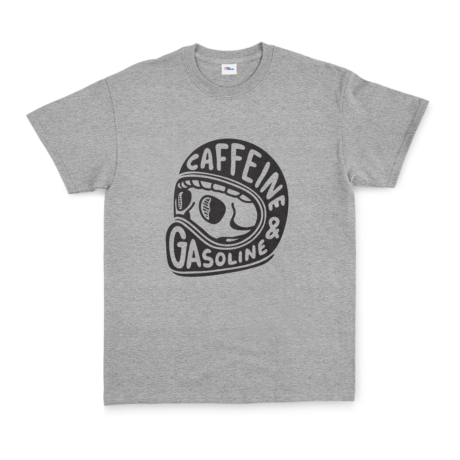 Caffeine and Gasoline Tişört XL - Gri