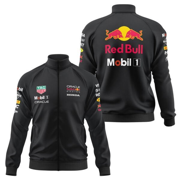 Red Bull Racing 25 Basic Fermuarlı Sweatshirt L - Siyah