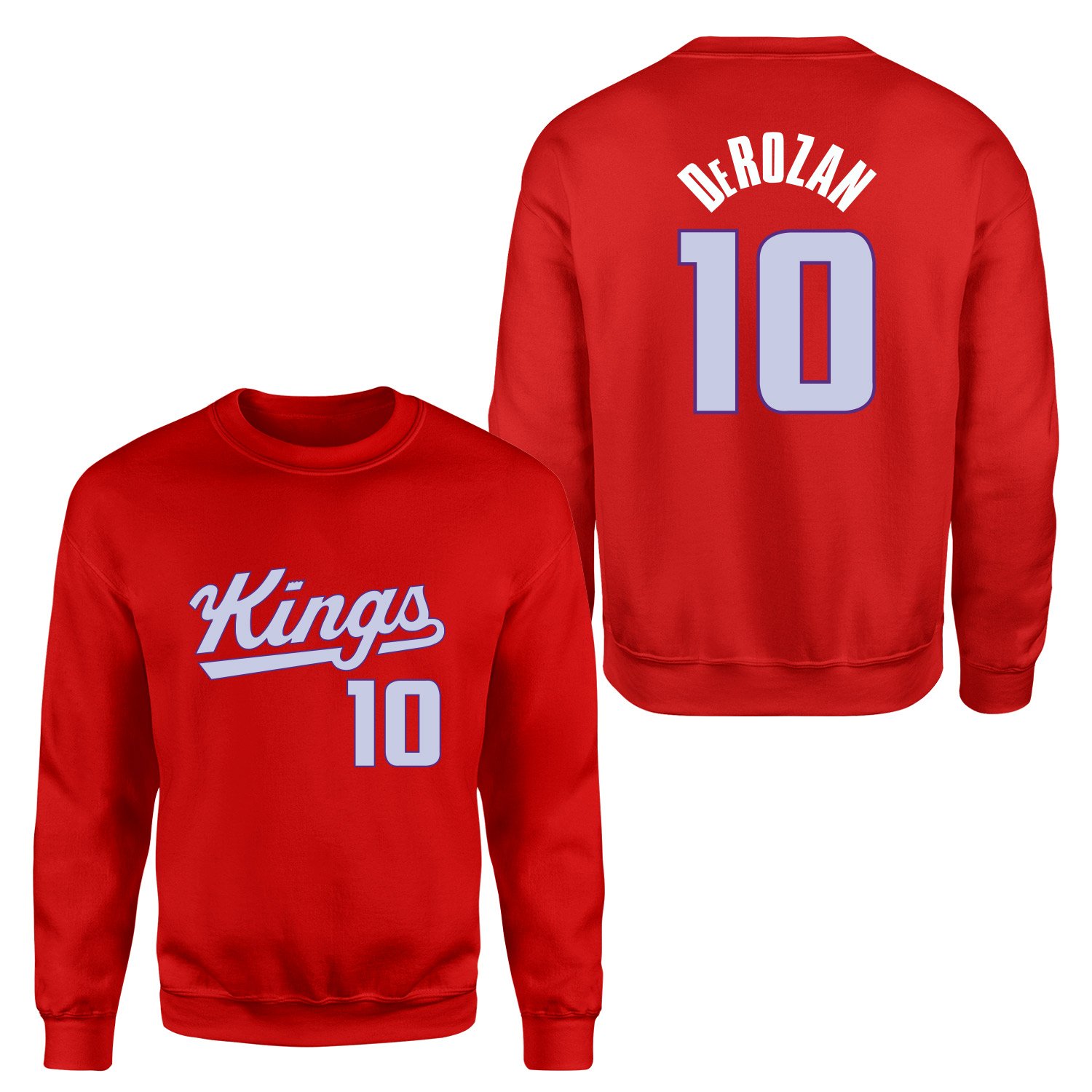 DeMar DeRozan 10 Kings Forma Sweatshirt XL - Kırmızı