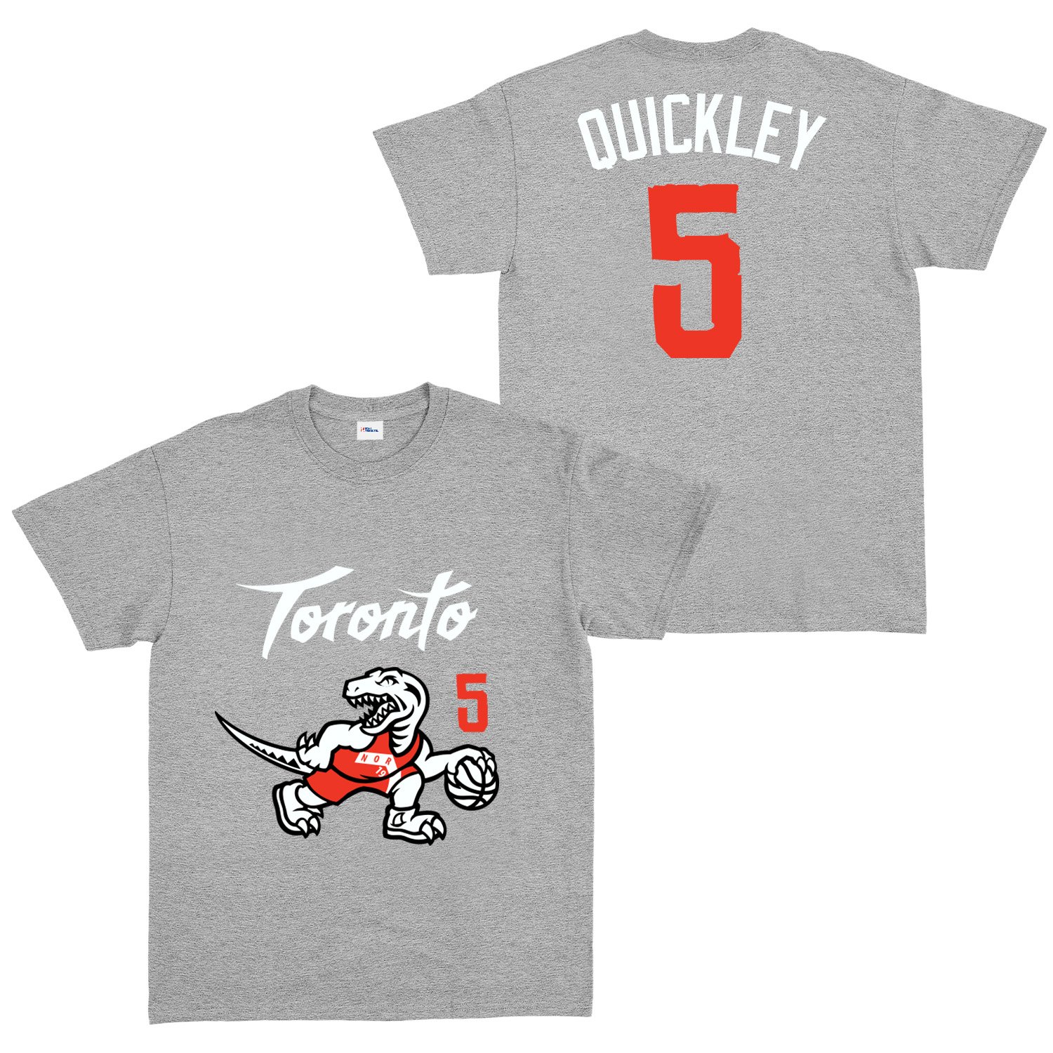 Immanuel Quickley 5 City Edition Raptors Tişört XL - Gri