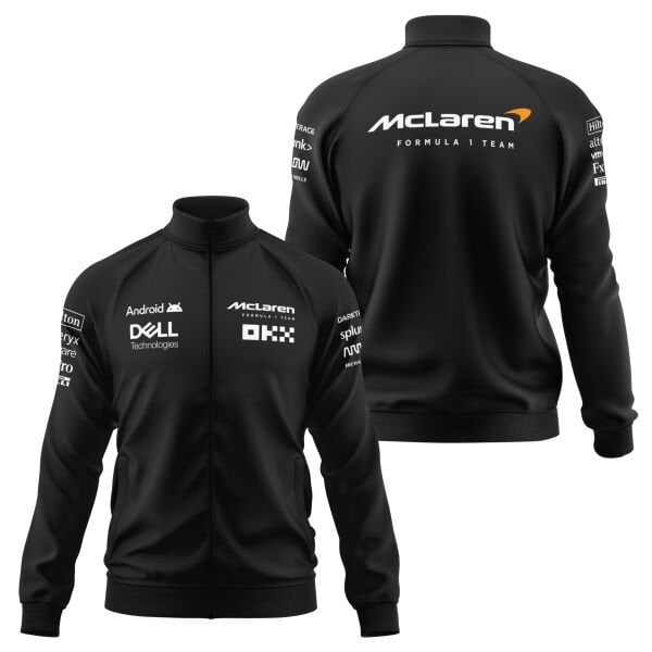 McLaren Racing 2024 Teamline White Edition Fermuarlı Sweatshirt