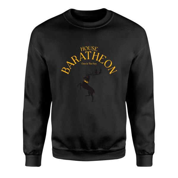 House Baratheon Sweatshirt XL - Siyah