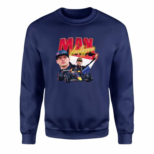 Max Verstappen Champion Sweatshirt S - İndigo Mavisi