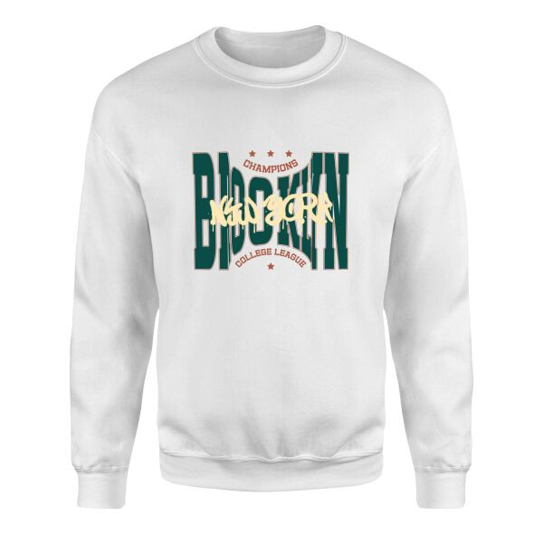 Brooklyn Bulged CCL Sweatshirt XL - Beyaz