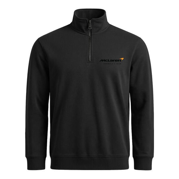 McLaren Racing Yarım Fermuarlı Sweatshirt S - Siyah