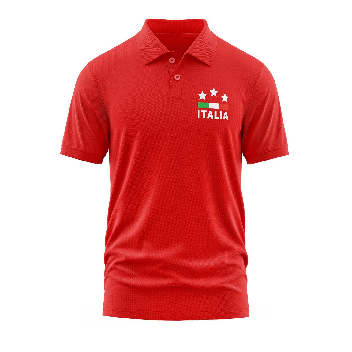 İtalya Polo Tişört M - Kırmızı