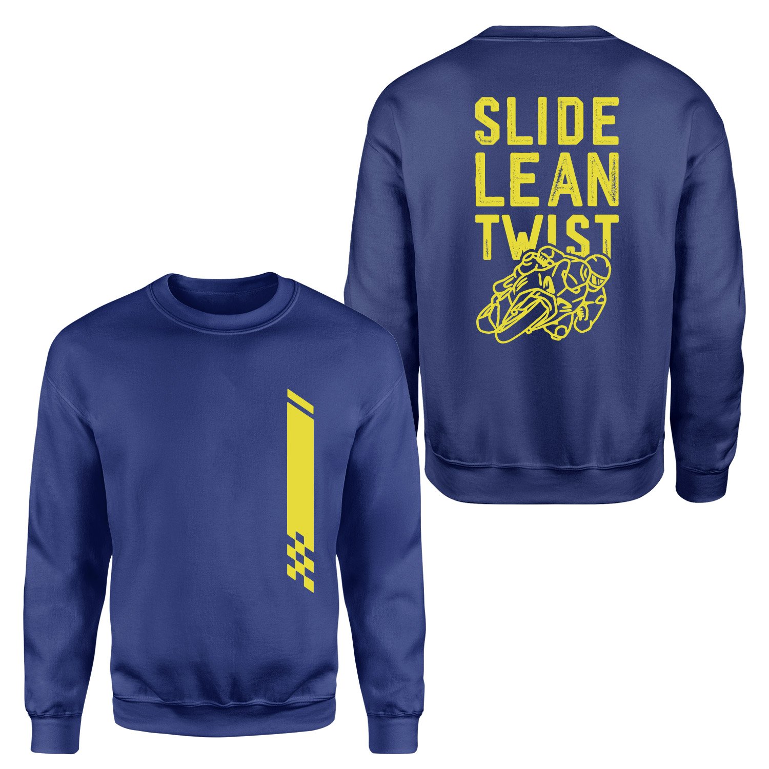 Slide, Lean, Twist YW Sweatshirt M - İndigo Mavisi