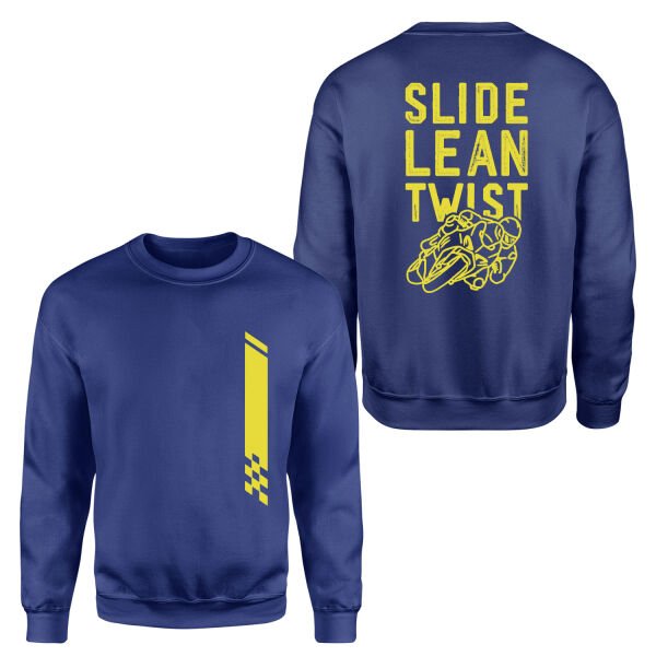 Slide, Lean, Twist YW Sweatshirt M - İndigo Mavisi