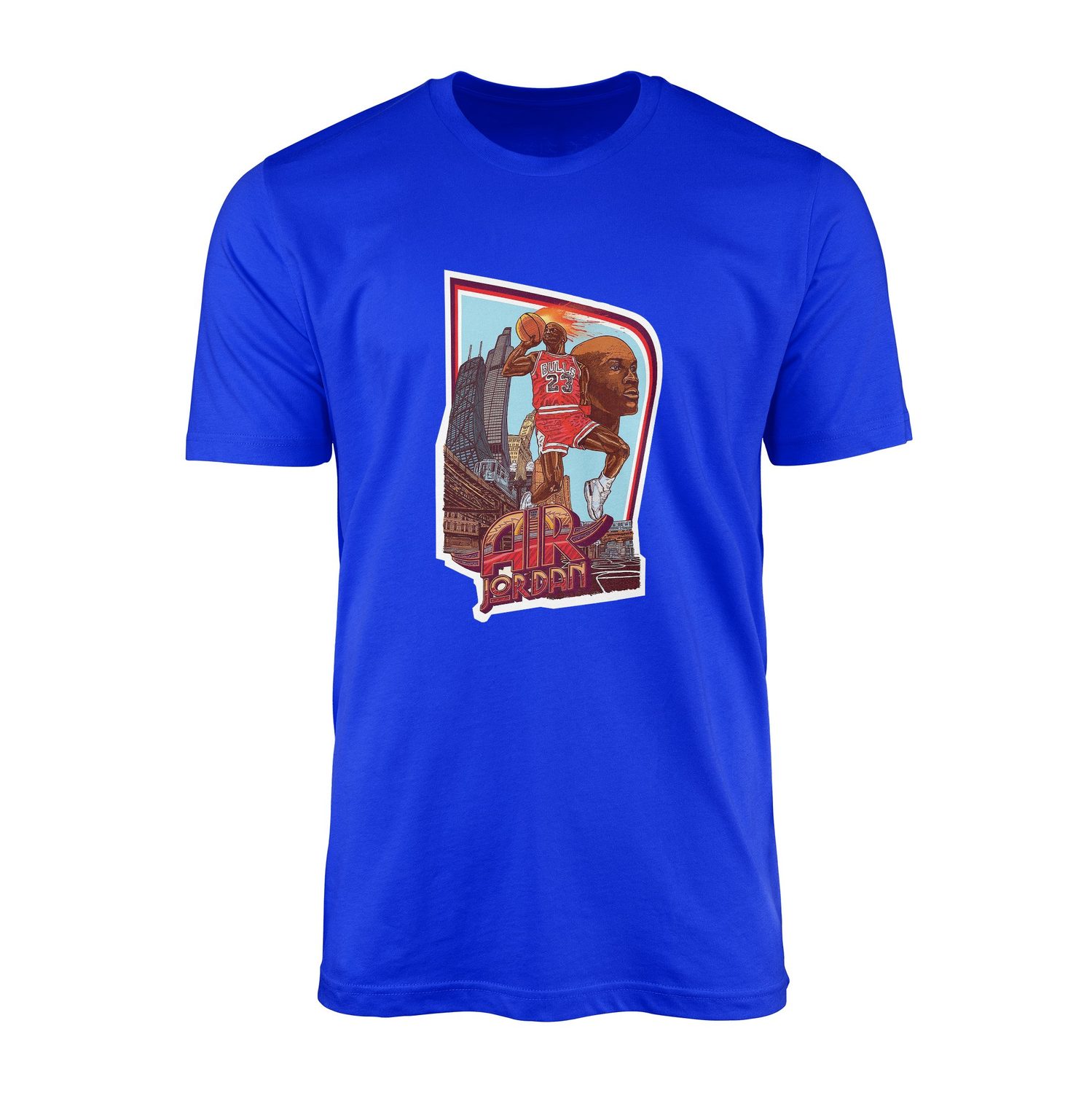 Air Jordan Print Tişört S - Mavi