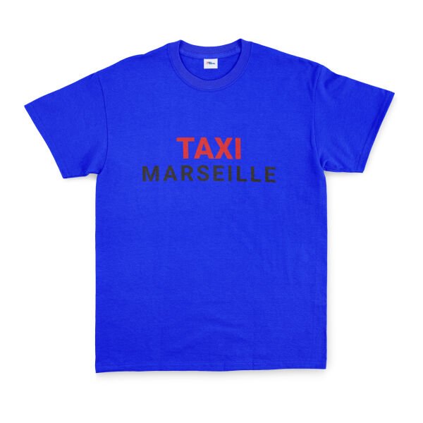 Taxi Marseille Tişört M - Mavi