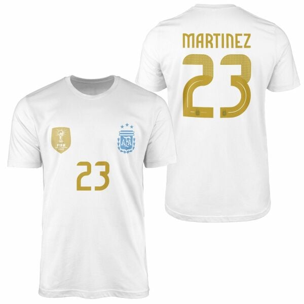 Emiliano Martinez 23 Arjantin Forma Tişört XXL - Beyaz