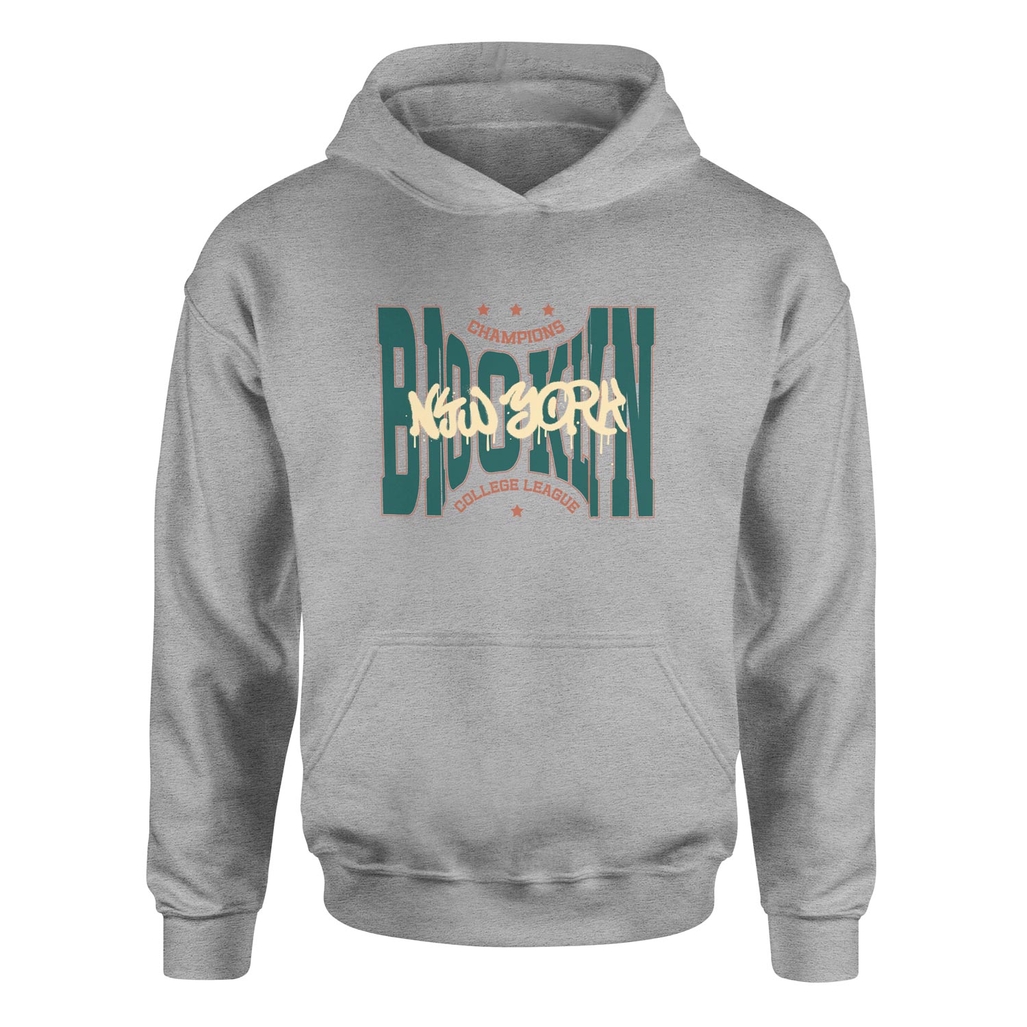 Brooklyn Bulged CCL Hoodie XXL - Gri